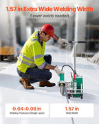 VEVOR Roofing Hot Air Welder, 3400W 220V High Power Plastic PVC TPO Welding Machine - 1.57in Welding Width, 0.04-0.08 in Thickness, 68 ℉-1202 ℉ Heat Roofing Welding Tool, for Waterproofing Advertising