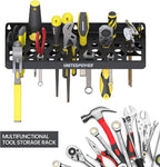 UNITEDPOWER Wall Mount Tool Storage Rack, Screwdriver Holder, Pliers Organizer, Wrench Utility Shelf, 51 Holes for Variety of Small Hand Tools, Workshop, Shed, Garage, Home