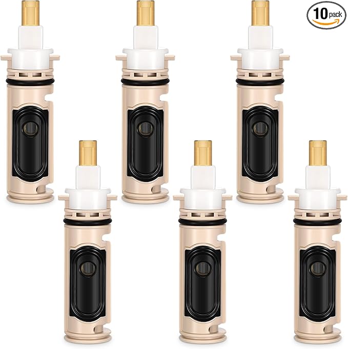 Qunclay 10 Pack Handle Faucets Tub Bathtub Shower Cartridge Replacement Tool Brass and Plastic Shower Part Compatible with Moen 1222 Replacement Cartridge Kit