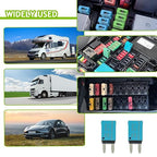 15A DC 12V-14V Auto Reset Circuit Breaker ATM Low Profile T1 Mini Blade Fuses Breakers for Car Trucks Marine Boat RV Solar and More,2 Pack