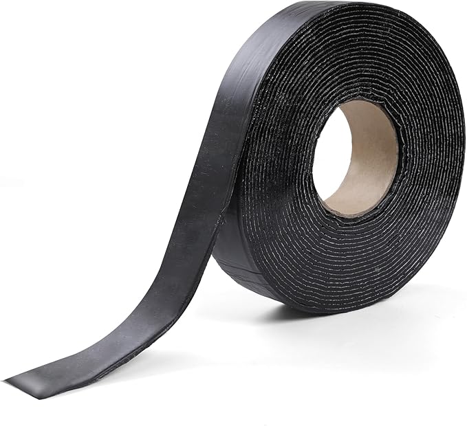 Boshen 1 Roll 1.57in x 33 FT Asphalt Crack Tape Self-Adhesive Asphalt Crack Filler Asphalt Joint Repair for Driveway Parking Lot Roof Asphalt Cement Road(3mm Thick), No Torch Required