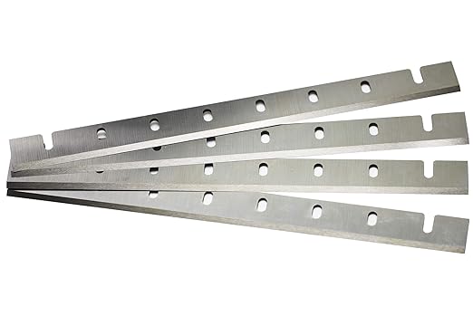 HSS Planer Blades for DW733 12-1/2-Inch (DW7332) Heat Treated, Double Sided HSS Planer Knives Replace DeWalt DW 7332, Set of 4 Replacement