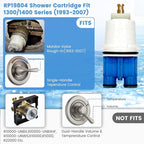 RP19804 Shower Cartridge Compatible with Delta Faucet 1300/1400 Series Tub and Shower Valves, RP19804 Cartridge Replacement Kit Include RP22734 Bonnet Nut, Fits Select Monitor Valves 1993-2007