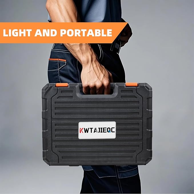 45 Piece Tool Kit Basic Home Repair Tool Set,General Household Tool Kit with Plastic Tool box,Perfect for Outdoor working,Office & College Dorm.Tools mainly include hand saw,wrench,hammer,Screwdriver