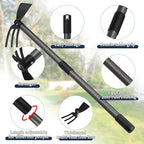Multi-Purpose Garden Hoe Tool – Heavy Duty Adjustable (16"-30") with Ergonomic Handle, Anti-Rust Coated Steel, for Weeding, Digging, Cultivating – Lawn, Farm, Outdoor Use