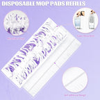 25 Pack Disposable Mop Pads for Swiffer Power Mop Pads, Replacement for Swiffer Power Mop Refills Compatible with Swiffer Power Mop Pads, Multi-Surface Mop and PowerMop Wood Mop Floor Cleaning