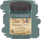 Dixie Belle Paint Company Chalk Finish Furniture Paint - Stormy Seas (32oz) - Matte Blue Gray Chic Chalk Mineral DIY Furniture Paint