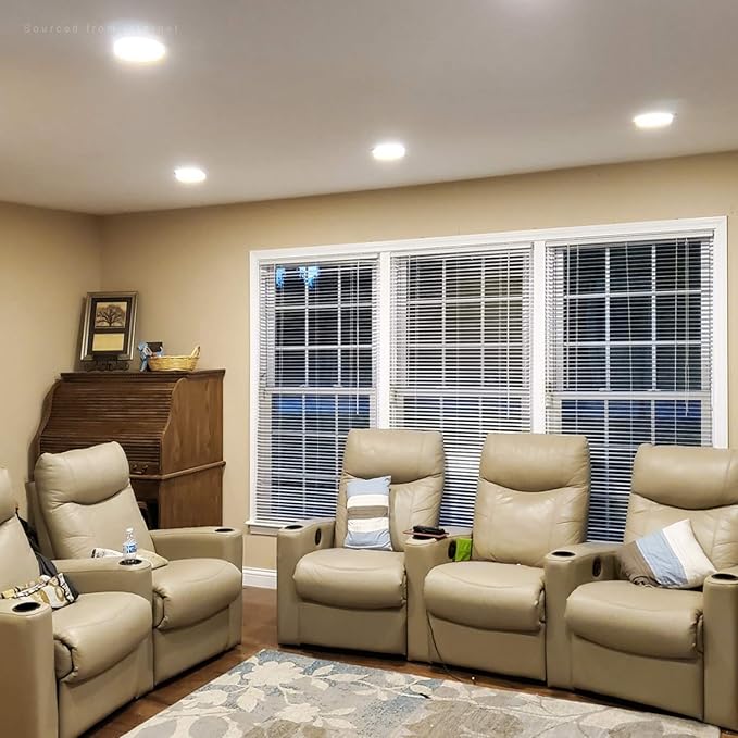 TORCHSTAR 12-Pack 6 Inch Ultra-Thin LED Recessed Lighting with J-Box, 3000K Warm White, 12W Dimmable 1000lm Brightness LED Downlight, ETL & Energy Star Listed