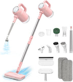 13-in-1 Steam Mop, Handheld Steam Cleaner for Home and Floor Cleaning, Floor Steamers for Hardwood and Tile with Attachments, Electric Mop for Grout Laminate Couch Clothes Carpet, Corded