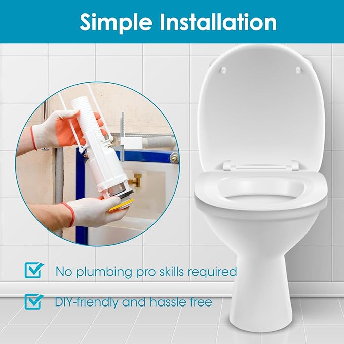 10 Pcs Flush Valve Seal for Kohler Toilets GP1059291 2475620 Upgraded Silicone Seal Kit Compatible with Kohler Canister Flush Valve Seal, Chemical Resistant Parts for Toilets Tank Canister Gasket Kit