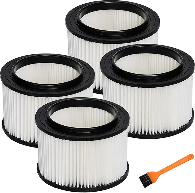 17810 Filter Compatible with Craftsman 4 Gallon Vacuum Filter,9-17810 Wet Dry Vacuum Filter Compatible with Craftsman 4 Gallon Replacement Filter (4 pack)