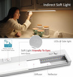 LED Under Cabinet Lighting Motion Sensored Hardwired with Built-in Dimmer, 24 Inch 12W Dimmable 5 Color 2700/3000/3500/4000/5000K, Linkable Eyes Care for Kitchen, Counter, ETL Listed, White