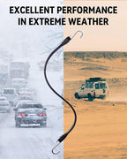 15'' Rubber Bungee Cords Heavy Duty Outdoor with 27" Max Stretch & Over 176 lbs Load, 100% EPDM Black Bungee Straps with Crimped S Hooks for Cargo, Tarps, Truck, Motorcycle, Weatherproof (50 Pack)