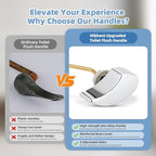 Hibbent 2 Pack Metal Toilet Handle Replacement, Compatible with TOTO THU068#CP Trip Lvr for St743S, Brass Handle Trip Lever, Side Mount Toilet Tank Flush Lever, Chrome