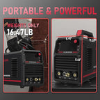 YESWELDER 200A AC/DC Aluminum Tig Welder with Pulse Large LED Display, Digital Inverter STICK/TIG 110/220V Dual Voltage TIG Welding Machine TIG-200P ACDC