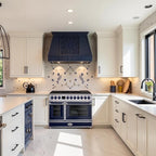 Akicon 48" Freestanding Gas Cooktop Oven Combo, Features 8 Sealed Burners, 6.7 Cu.ft Rapid Convection Oven, Convertible Fuel (NG/LP), Durable Cast Iron Grating (CBSCBSB1)