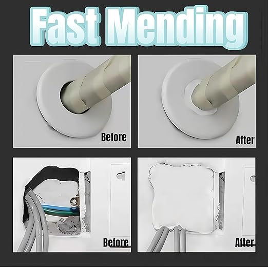 Plumbers Putty for Sink Drain, 2025 Upgrade Sealant Clay, Waterproof Wall Putty Hole Repair, Quick Putty for Wall Holes, Versatile Duct Seal Putty (12)