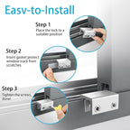 ZRFCXE Window Locks,12 Pack Sliding Window Locks with Key for Vertical & Horizontal Sliding Windows Doors,Easv to Install,Adjustable Security Window Lock for Patio Bedroom Home and Office (Silver)