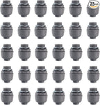 1 Inch Liquid Tight Connector PVC Electrical Conduit Fittings Straight 180 Degree Flexible Conduit Connector for Home Kitchen Bathroom Tube Tool Supplies,UL Listed (20 Pcs Straight)