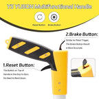 Measuring Wheel With Handle Reset & Brake, Rolling Measuring Wheel in Feet for Construction, Survey, Collapsible Measure Wheel with Tape Measure and Canvas Carrying Bag, 12 Inch, Up to 10,000Ft