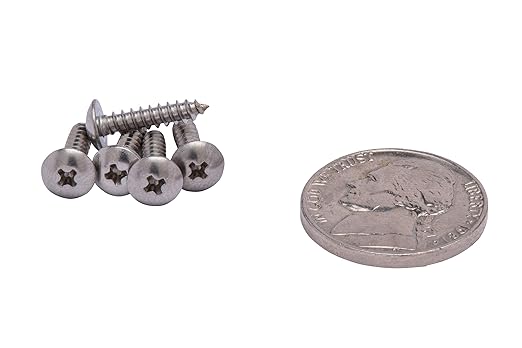 Bolt Dropper #4 X 1/2 inch Stainless Truss Head Phillips Wood Screw (100 Piece) 18-8 (304) Stainless Steel Screws, ssd Screws