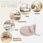 Yelanon Felt Furniture Pads -60 Pcs Premium Felt Pads for Chair Legs Furniture, Floor Protectors for Hardwood Floors, Beige