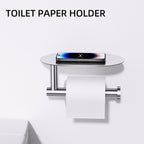 TURS Brushed 5 Piece Bathroom Hardware Set, SUS304 Stainless Steel Bath Towel Bar Set, Bathroom Towel Rack Set Wall Mounted