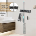 Self Wringing Mop Floor Cleaning, Easy Squeeze Twist Mop, Heavy Duty Wet Mops for Cleaning Hardwood Tile Vinyl Laminate Floors (Gray- 2 Head)