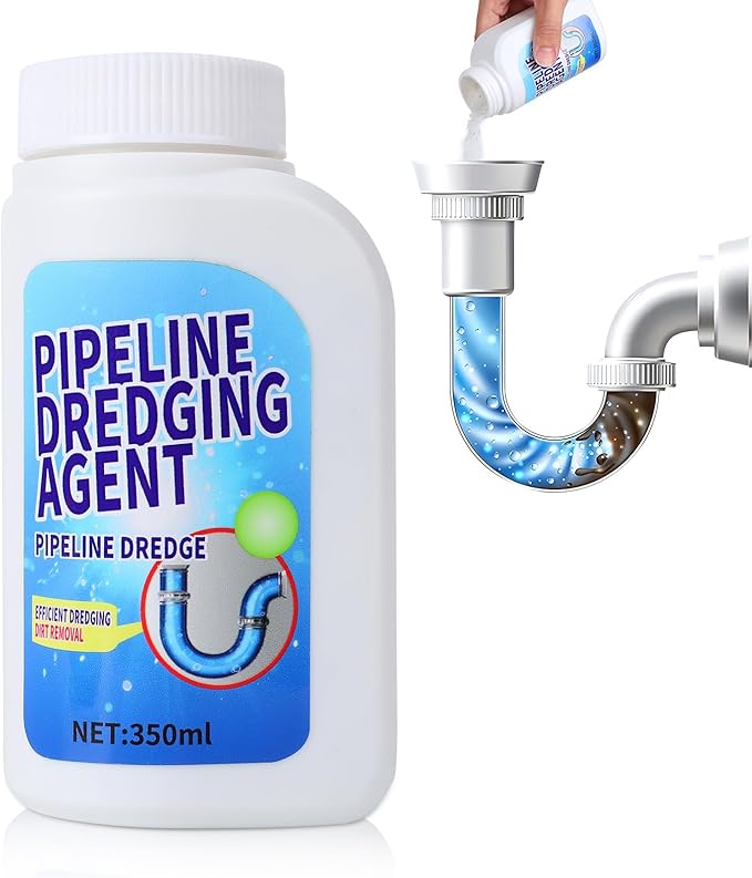 Pipeline Dredging Agent,Drain Clog Remover Agent,Powerful Pipe Dredging Agent,Kitchen Unblocker,Powerful Sink and Drain Cleaner Powder,Fast Foaming for Kitchen Toilet Pipeline Quick Cleaning Tool