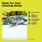 DOCA Scrub Brush Attachment for Long Handle Extension Pole - Outdoor Broom and Scrubbing Brush for House Floor, Deck, Patio, Car - Car Wash Brush