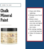 Dixie Belle Paint Company Chalk Finish Furniture Paint - Buttercream (16oz) - Matte Creamy White Chic Chalk Mineral DIY Furniture Paint