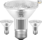 PAR20 39W 120V Floodlight Bulbs, 2 Pack PAR20 39 Watt ECO Halogen Light Bulbs E26 120V Reflector Dmimable Warm White 2800K for Track Lighting & Hood Range Light Bulbs, 4-in Recessed Can