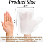 100 Pcs White Microfiber Dusting Gloves, Disposable Artisan Dust Cloth Remove Mitt, Dual-Sided Dust Wipes Feather Dusters for Indoor Plants Furniture, House Cleaning Pet Hair, Electronic Device