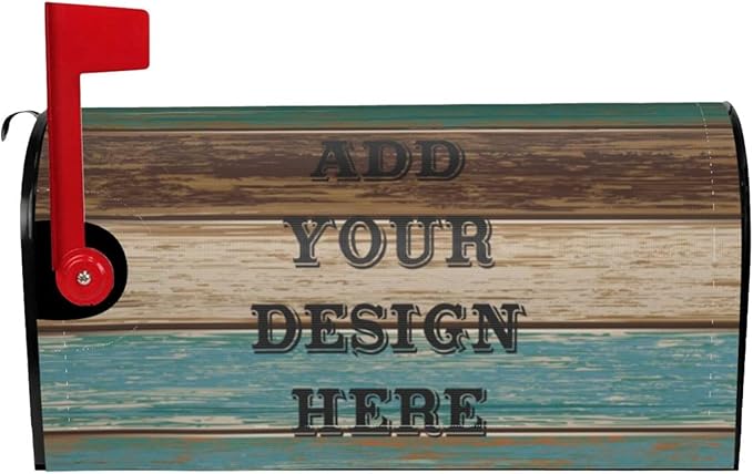 Custom Personalized Mailbox Covers Add Photo Picture Family Name House Address Text Magnetic Mail Cover for Home Garden Yard-15