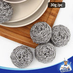 MR.SIGA Stainless Steel Scourer, Pack of 6, 30g