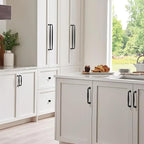 SAILING 10 Pack Cabinet Handles-5"/128mm Screw Spacing Matte Black Furniture Hardware Handles for Kitchen Cabinets Bedroom Dresser Wardrobe Cabinet Pulls