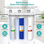 SimPure GAC Filter 20 x 4.5 inch Whole House Water Filter | Granular Activated Carbon Filter Replacement for DB20P, GAC-20BB, RFC20-BB (6 Pack)