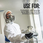 3M P95/OV Paint Project Reusable Respirator 6211, Medium Size, NIOSH-APPROVED Organic Vapor Cartridge & P95 Rated Filters, Lightweight, Flexible, Thermoplastic Faceseal For Comfort (6211P1-DC)