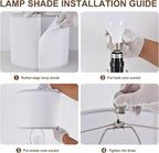 Lamp for Living Room Bedroom Lamps Farmhouse Table Lamps Set of 2 Vertical Stripe Ceramic Table Lamp,Linen Shade with Bulb, 25 in High,Light Blue