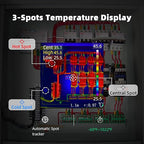 BSIDE Thermal Imaging Camera 240×240 Resolution 15 Color Palettes Infrared Thermal Imager -4°F to 1022°F 25Hz Rechargeable Handheld Thermal Camera with Laser Pointer 50°FOV