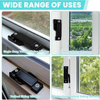 5Pcs F2590 Sash Lock - Replace Broken Window Locks, 2-1/4” Mounting Hole Centers, White Window Latch Replacement Parts for Vertical and Horizontal Sliding Windows(Black)