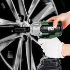 Prostormer 800N.m(580Ft-lbs) Cordless Impact Wrench, 1/2" Brushless High Torque Impact Gun Kit for Car Home, 2x4.5Ah Rechargable Batteries, Charger & 8 Sockets