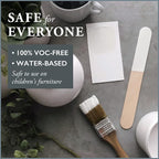 AMY HOWARD AT HOME Chalk-Based One Step Paint for Furniture, Cabinetry, Decor, Finish, and More | No Stripping, Sanding, or Priming | Ultra-Light Base | 32 Ounce | Ballet White