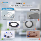 VOLISUN 24 Pack 4 inch Recessed Lighting, 5CCT LED Recessed Light Black, 2700K-5000K Selectable, 9.5W Eqv 80W, 810LM Dimmable Canless Wafer Downlight, LED Ceiling Light ETL Certificated