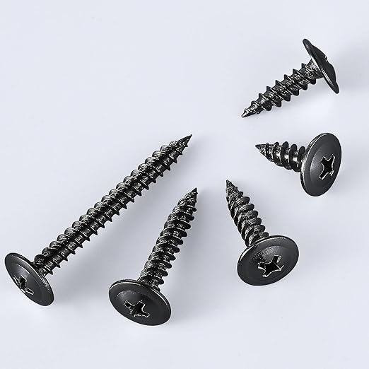 (60 pcs) Wensilon #10×3" Black Phillips Truss Head Wood Screws Quick Metal Self Tapping