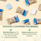 Natural Toilet Bowl Cleaning Tablets - Eco Friendly Products & Cleaning Supplies Bathroom Cleaner Refill Tablet Pack Of 12/24/48 Tabs (24)