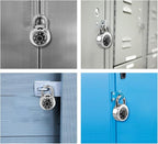 Combination Padlock 48 Pack, Fixed Dial Combination Padlock with Different Combinations, 2 in. Wide. Black Turntable, Lock for Gym & Locker, School, Toolbox, and More