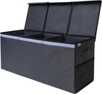 Extra Large Toy Storage Organizer with Lid - Sturdy, Collapsible Toy Chest Storage Box Design - Toys Bin with Dividers for Kids, Nursery, Bedroom, Playroom 37"x16"x14"