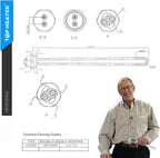 Water Heater Element 4500W, Screw-in, 02342 Heater Heating Elements By TOP-HEATER, Fits Most Models As AO Smith, GE, Kenmore, Maytag, Whirlpool, Heater Element Replacement 1Pack