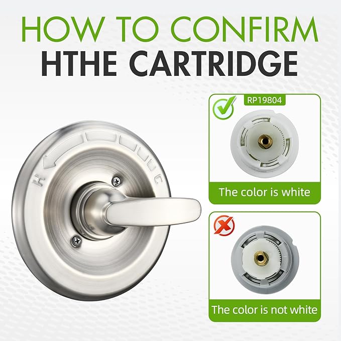 RP19804 Shower Cartridge for Delta Monitor 1300/1400 Series Shower Faucet Single Handle, Replacement Monitor Single Function Pressure Balance Cartridge, Including Shower Valve Bonnet Nut